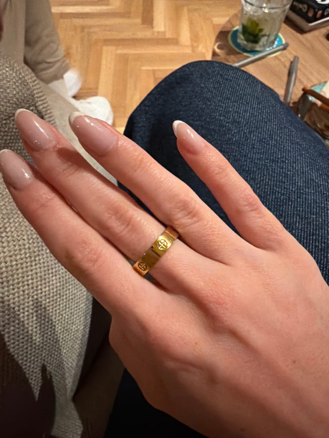 Customer photo review of Timeless Affection Ring 14 Karat vergoldet