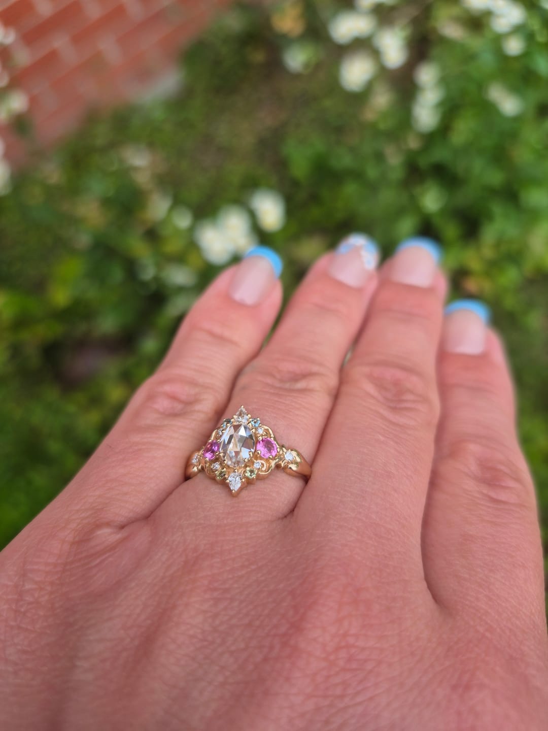 Customer photo review of Fire Child: Puffy Heart Ring