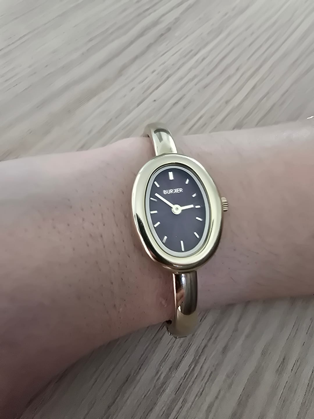 Customer photo review of Diana Gold Burgundy