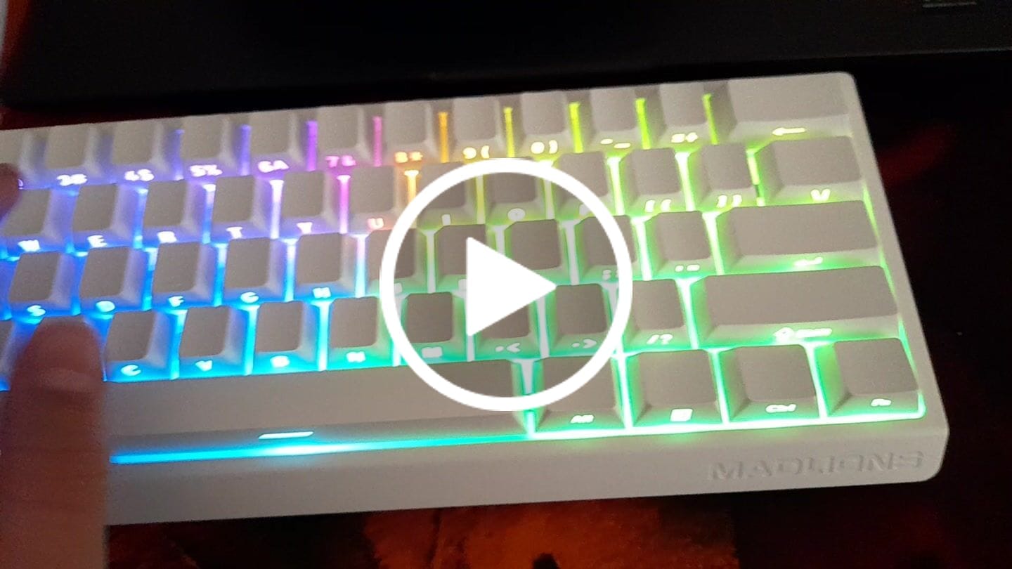 Customer video review of FGG Madlions MAD60/68 Klavye (Manyetik Switch / HE)