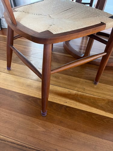 Customer photo review of Round Felt Silicone Chair Leg Protectors | Extra-Durable Chair Floor Protectors