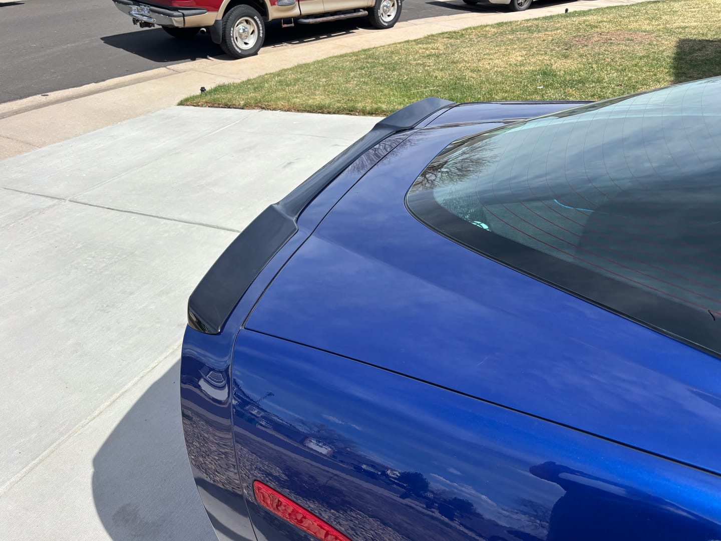 Customer photo review of Corvette C6 ZR1 DRY CARBON FIBER Conversion Rear Trunk Spoiler