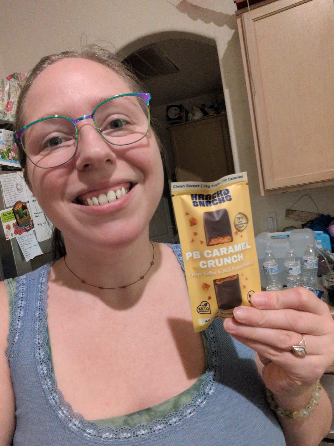 Customer photo review of Dark Chocolate Peanut Butter Caramel Crunch
