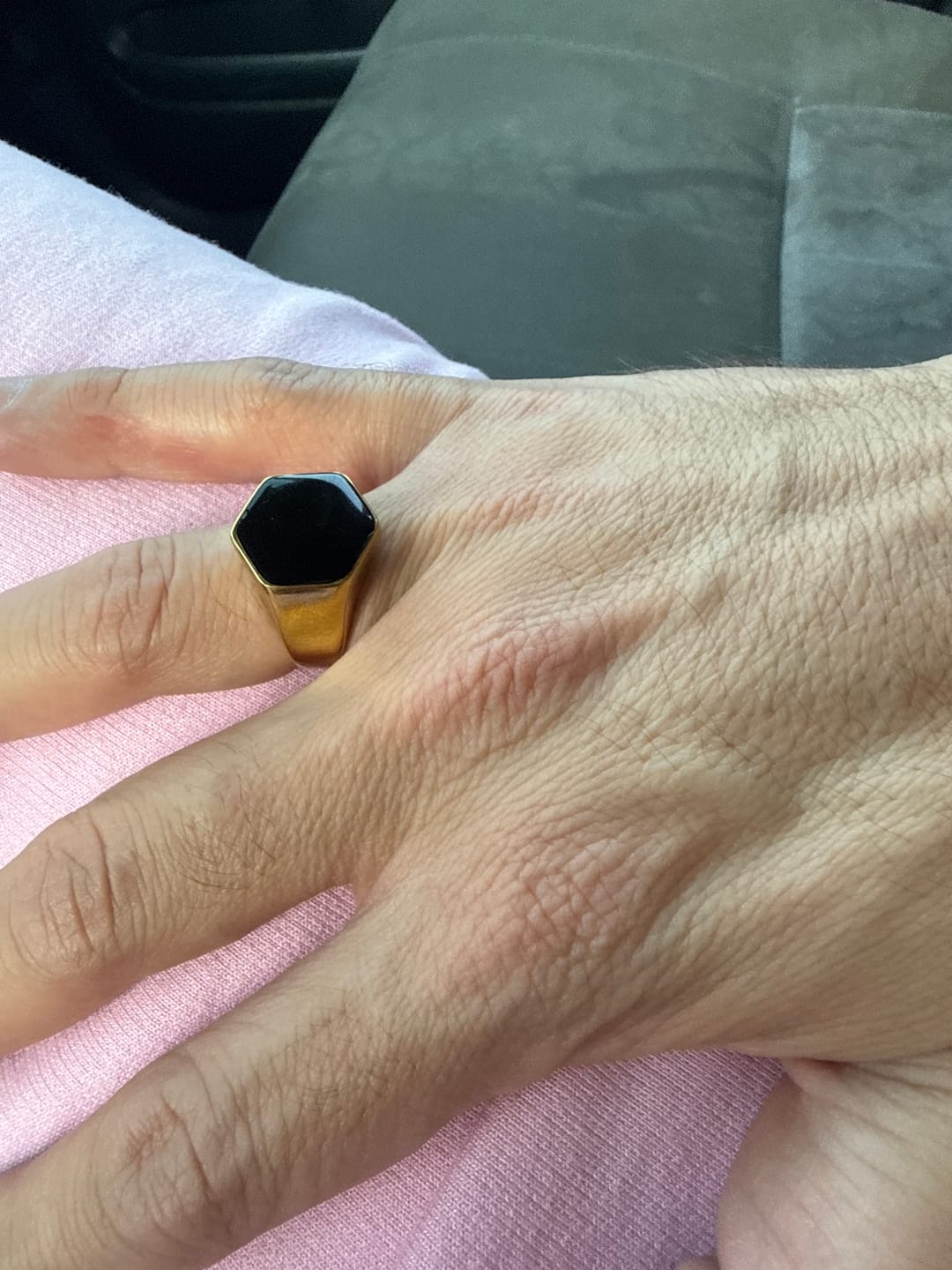 Customer photo review of Anillo Classic Onyx Oro