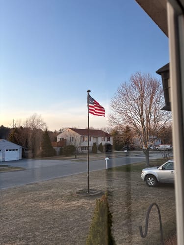 Customer photo review of NEW! We The People Betsy Ross Flag - Fully Printed Nylon