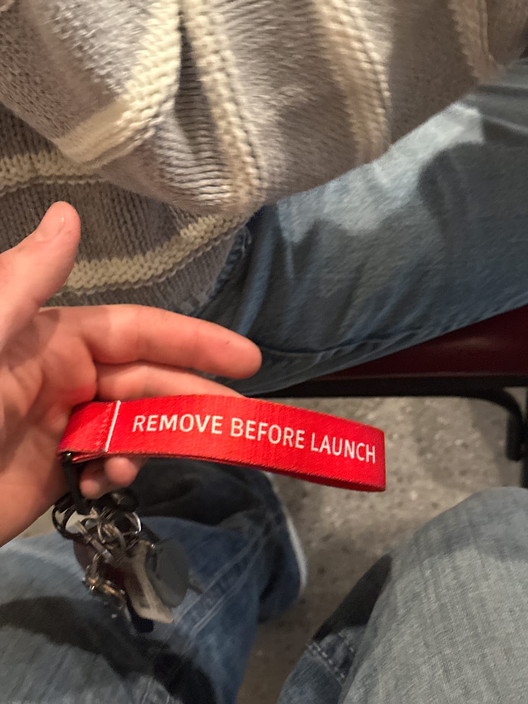 Customer photo review of 80Eighty® Remove Before Launch WristStrap