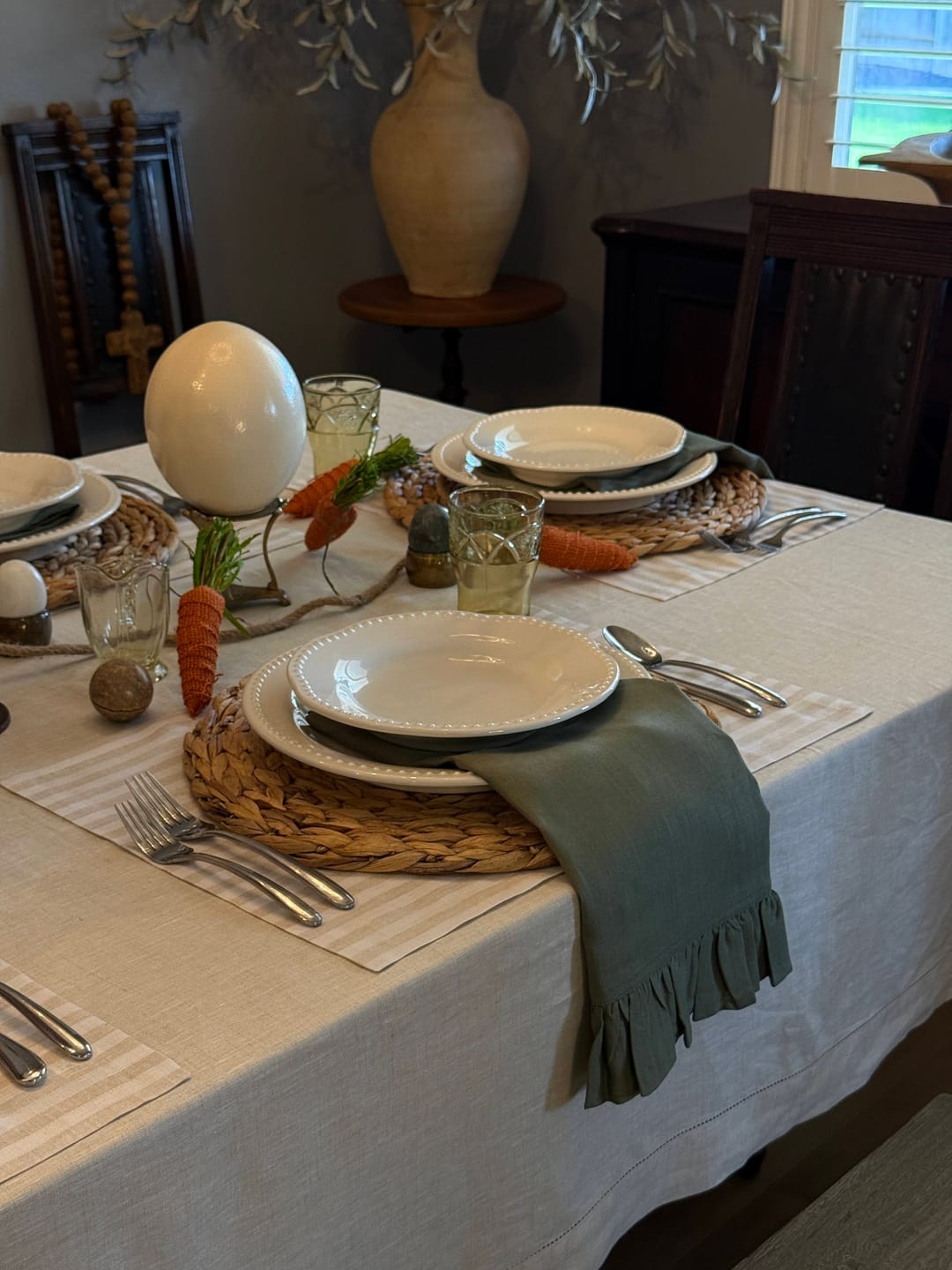 Customer photo review of Gabrielle Ruffle Napkins