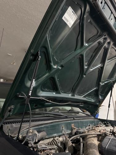 Customer photo review of 1996-2004 Toyota Tacoma EZ Lift Hood Struts