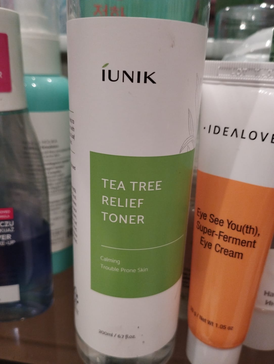 Customer photo review of Toniks ar tējas koku problemātiskai ādai iUnik Tea Tree Relief Toner