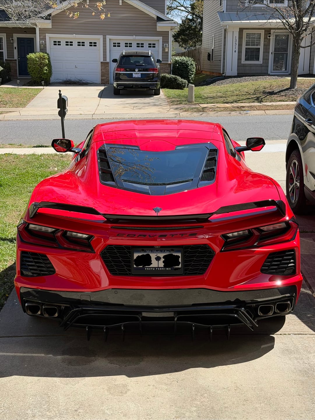 Customer photo review of Chevrolet Corvette C8 License Plate Backing
