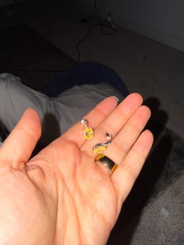 Customer photo review of The Romy Earrings