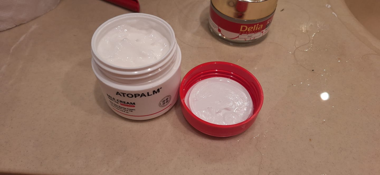 Customer photo review of Mitrinošs lamelārais krēms sejai Atopalm MLE Cream