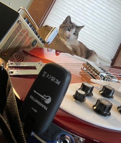 Customer photo review of [NEW] UHF NEXUS - Pro-Grade UHF Wireless System For Guitar/Bass – USB-C, Latency<2 ms, 7 Channels, 165 feet Range