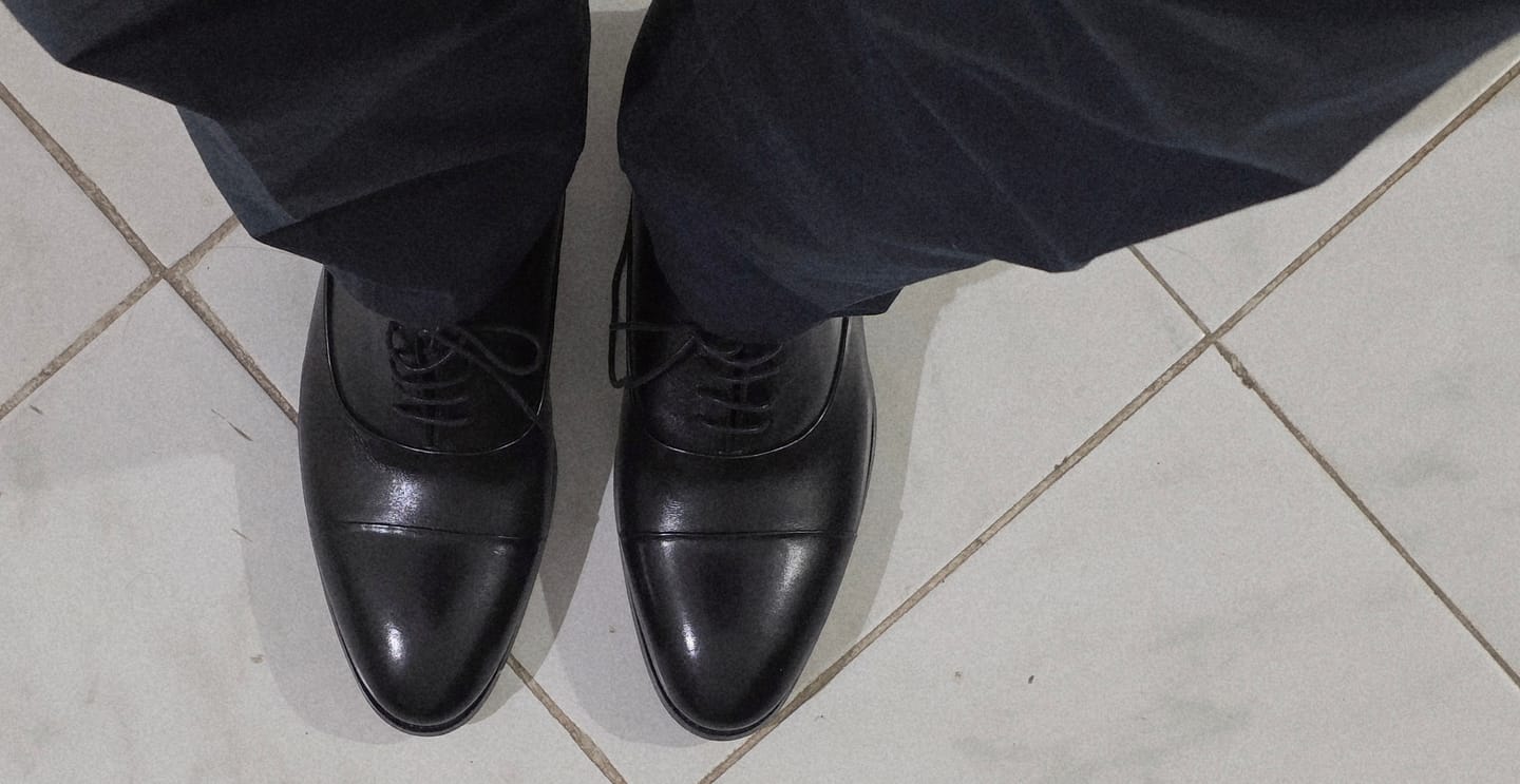 Customer photo review of Classic Cap Toe Oxfords - Black