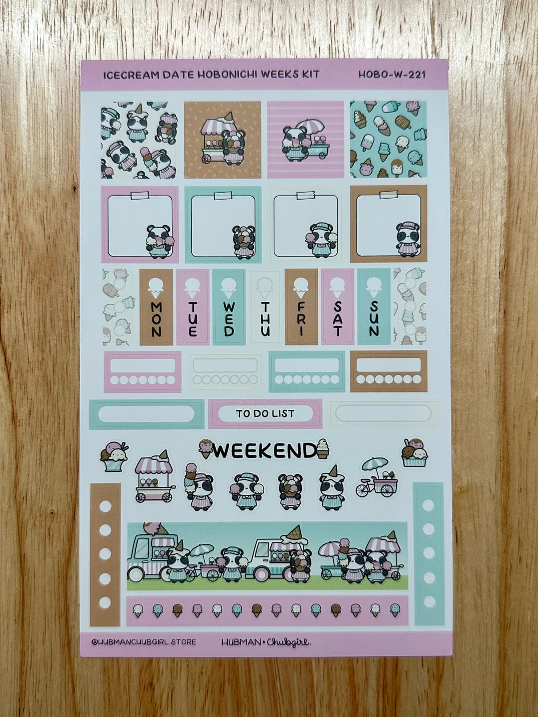 Customer photo review of Icecream Date Theme Hobonichi Weeks Kit