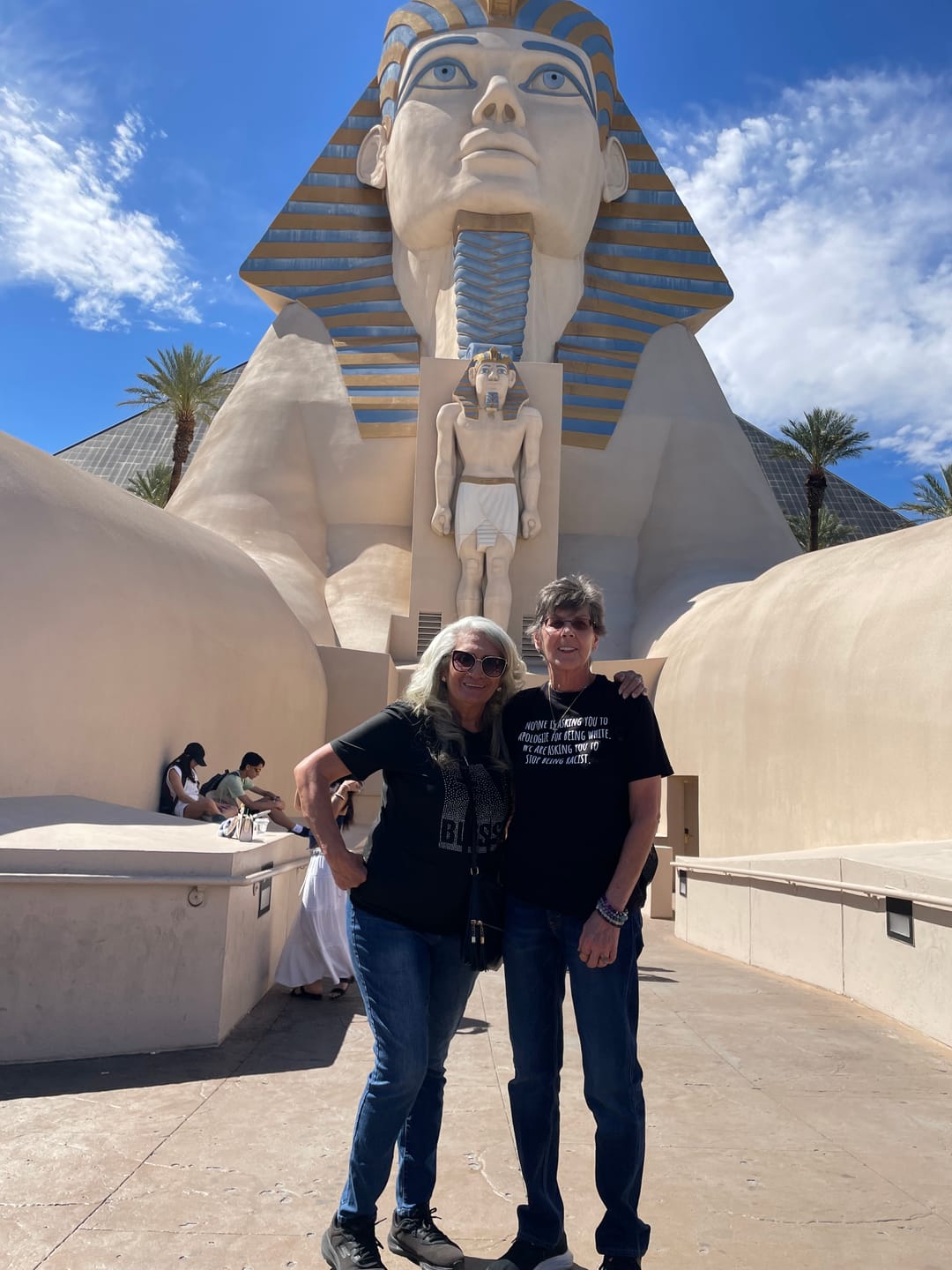 Customer photo review of If you're white in America, IMMIGRATION is your origin story Unisex Tee