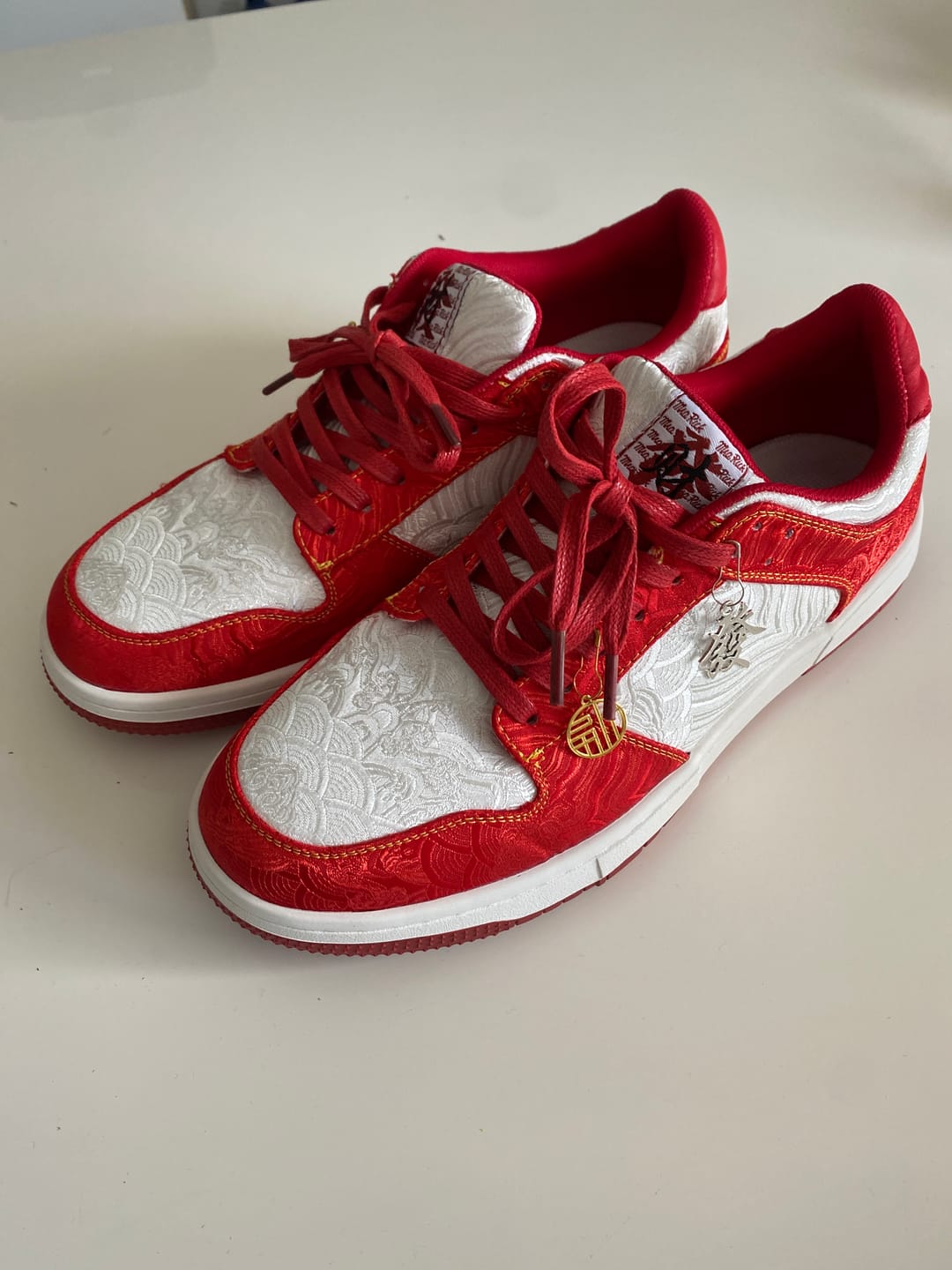 Customer photo review of The Red Seal, Silk Sneakers