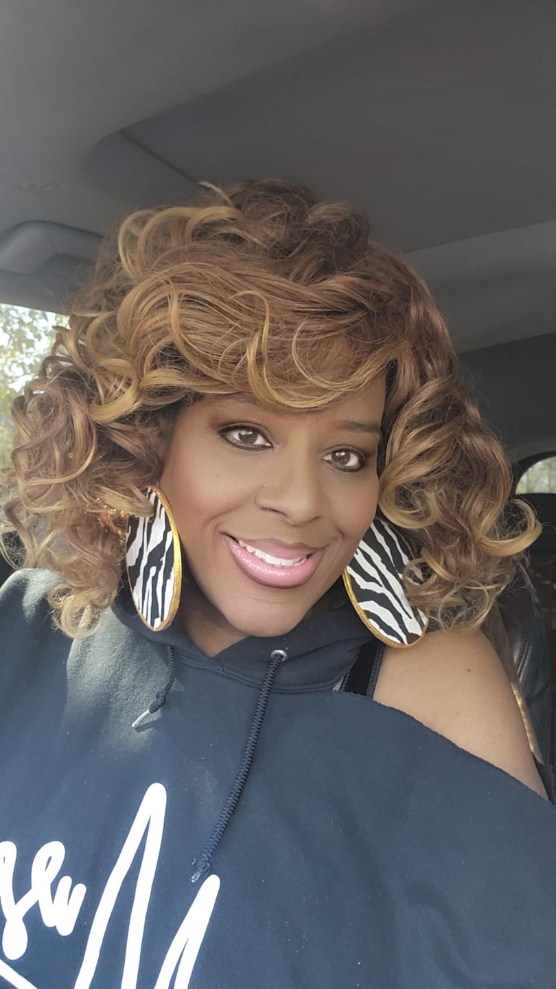 Customer photo review of Luxuries - Faux Crocodile Stud - 2 Sizes