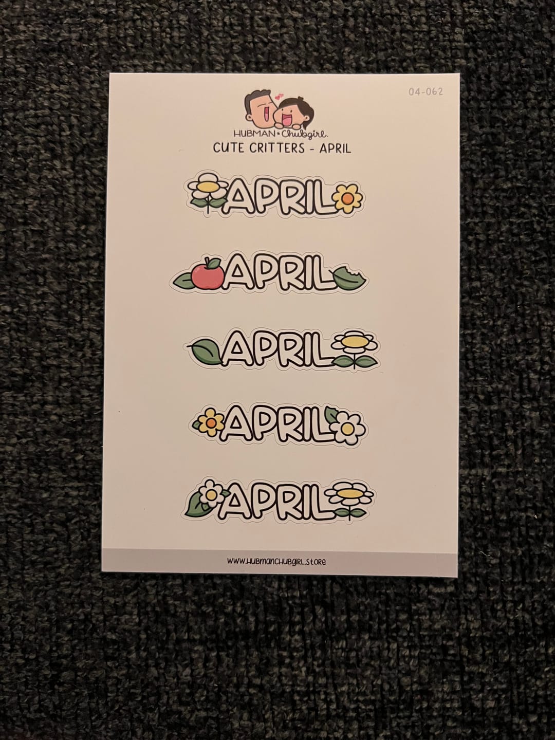 Customer photo review of Cute Critters Months 2 Planner Stickers