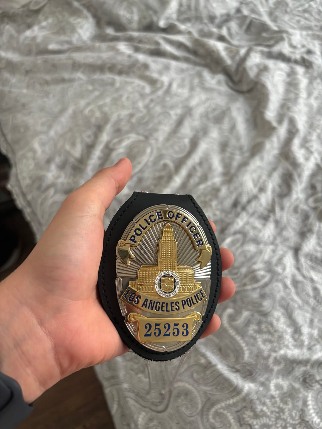 Customer photo review of Custom Badge Number Charges