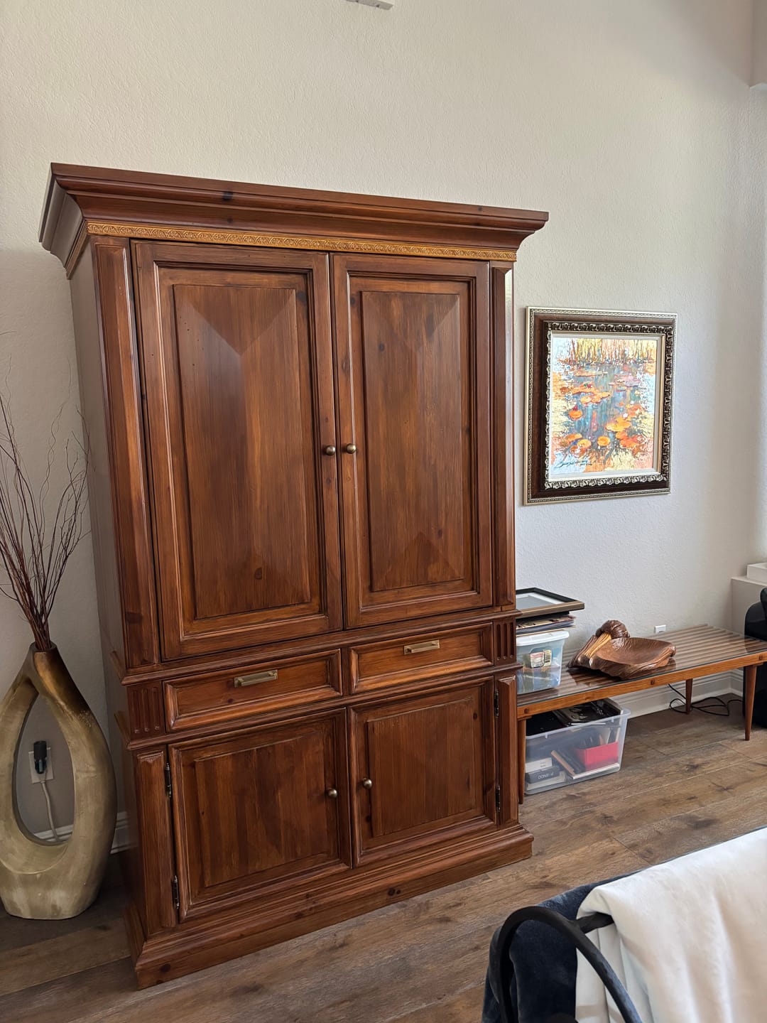 Customer photo review of Brass Ball Knob - Antique Brass