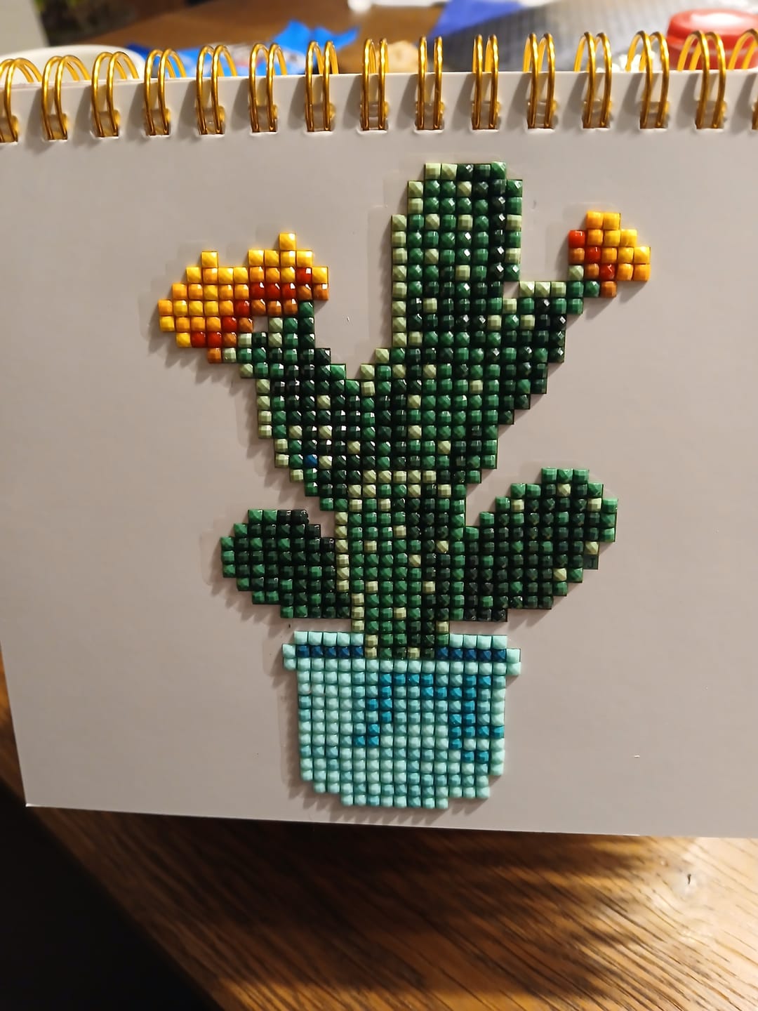 Customer photo review of 2026 Diamond Painting Bureaukalender - Planten Editie