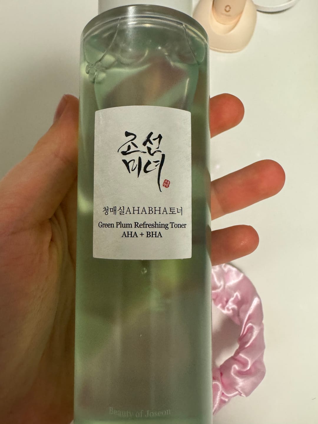 Customer photo review of Toniks sejai ar skābēm Beauty of Joseon Green Plum Refreshing Toner AHA + BHA