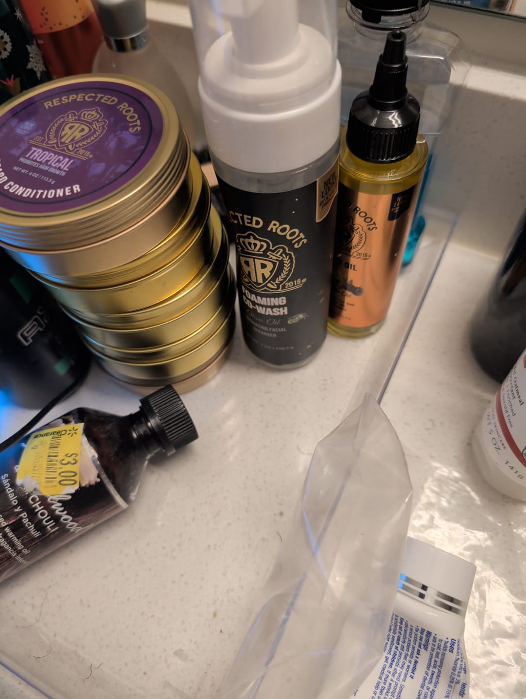 Customer photo review of Beard Oil + Flight of (5) Beard Conditioners