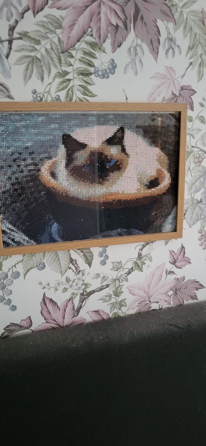 Customer photo review of Eget Foto Diamond Painting