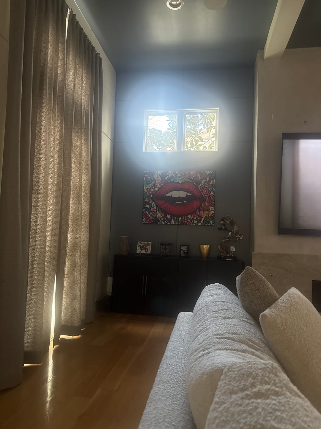 Customer photo review of Custom order for Nicole, 32.5" W x 43.5" H, Lips Painting, Framed