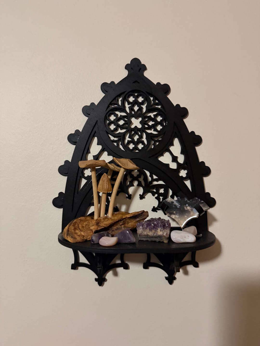 Customer photo review of Gothic Cathedral Large Arch Wall Shelf
