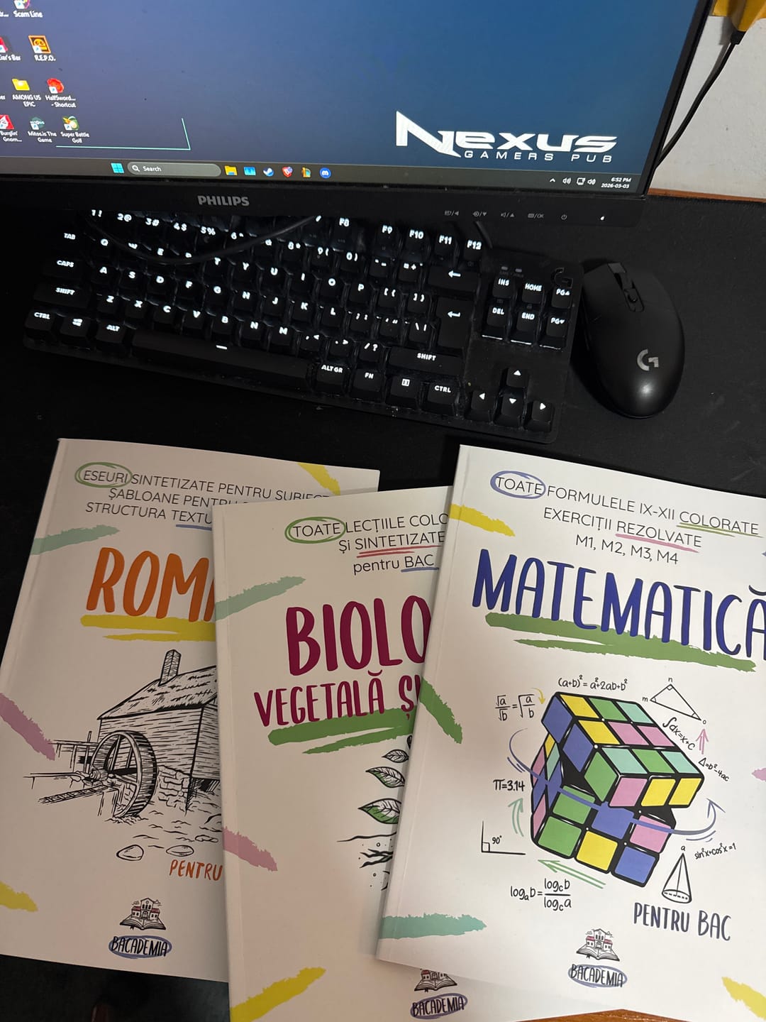 Customer photo review of Pachet Bacalaureat (Română + Matematică + Biologie Vegetală și Animală clasele IX-X) Bacademia