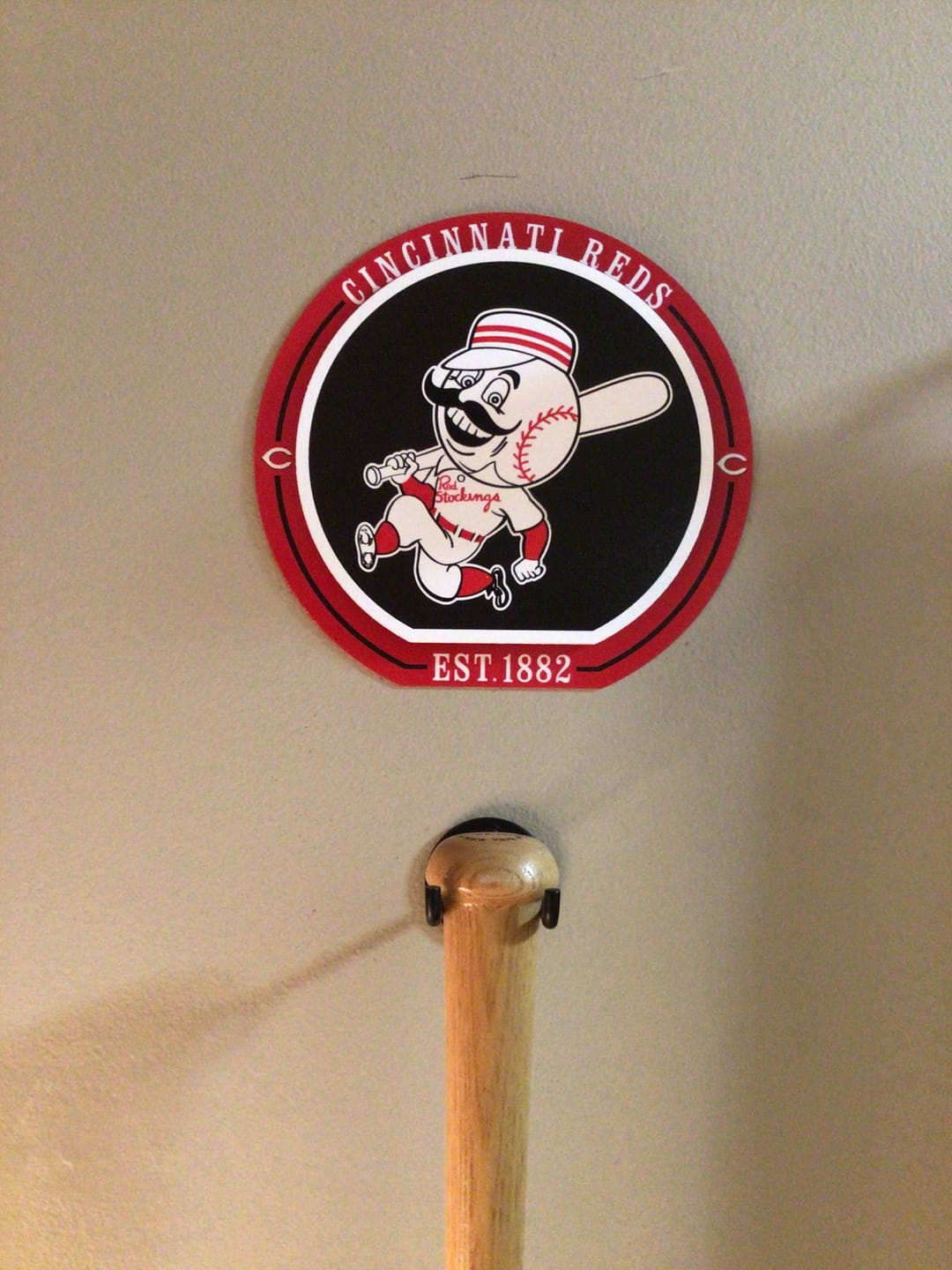 Customer photo review of Cincinnati Reds "Double Play" On the Shelf or on the Wall Art