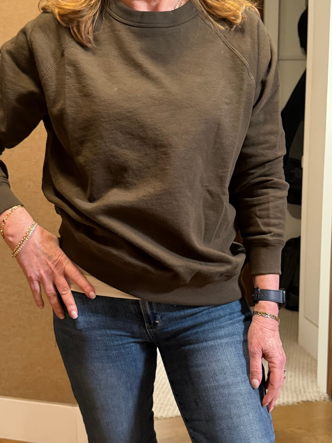Customer photo review of Dune Solid Crewneck