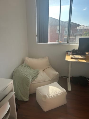 Customer photo review of DODO BEAN BAG - TEDDY FLEECE CREAM