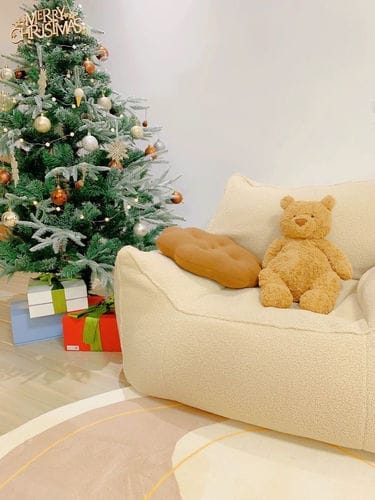 Customer photo review of DODO BEAN BAG - TEDDY FLEECE CREAM