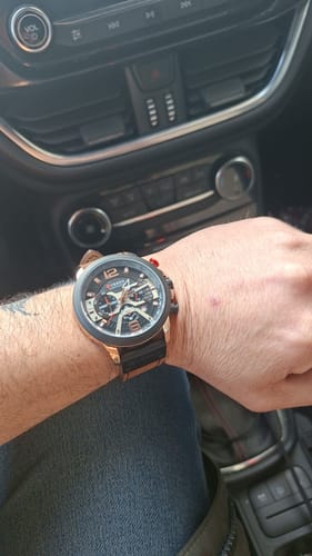Customer photo review of Curren Galacticos® orologio uomo pelle