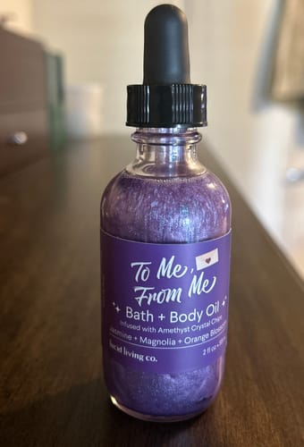 Customer photo review of To Me, From Me Bath & Body Oil
