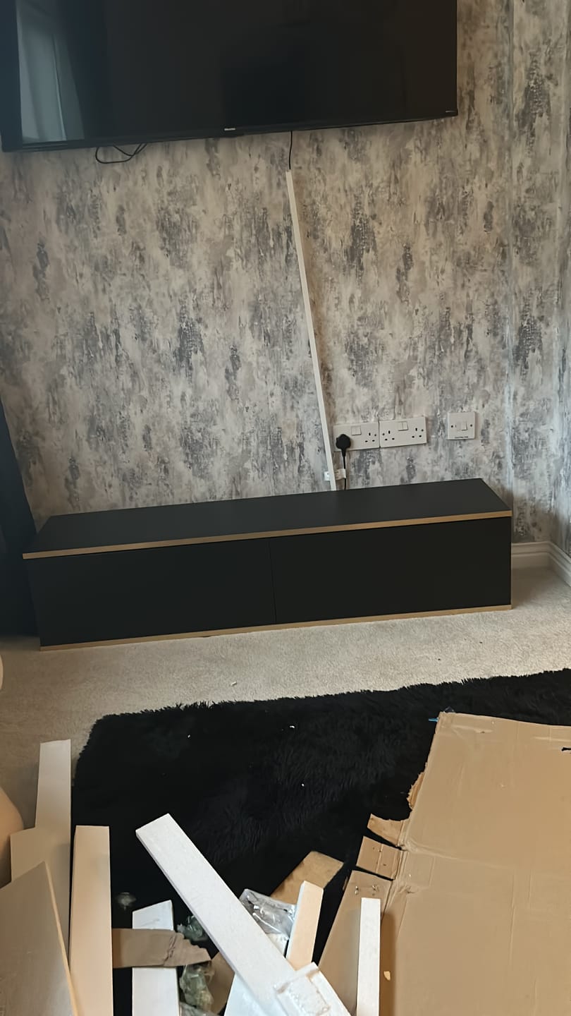 Customer photo review of Oro Floating TV Cabinet 135cm