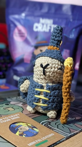 Customer photo review of Oberon The Capybara Mage Crochet Kit