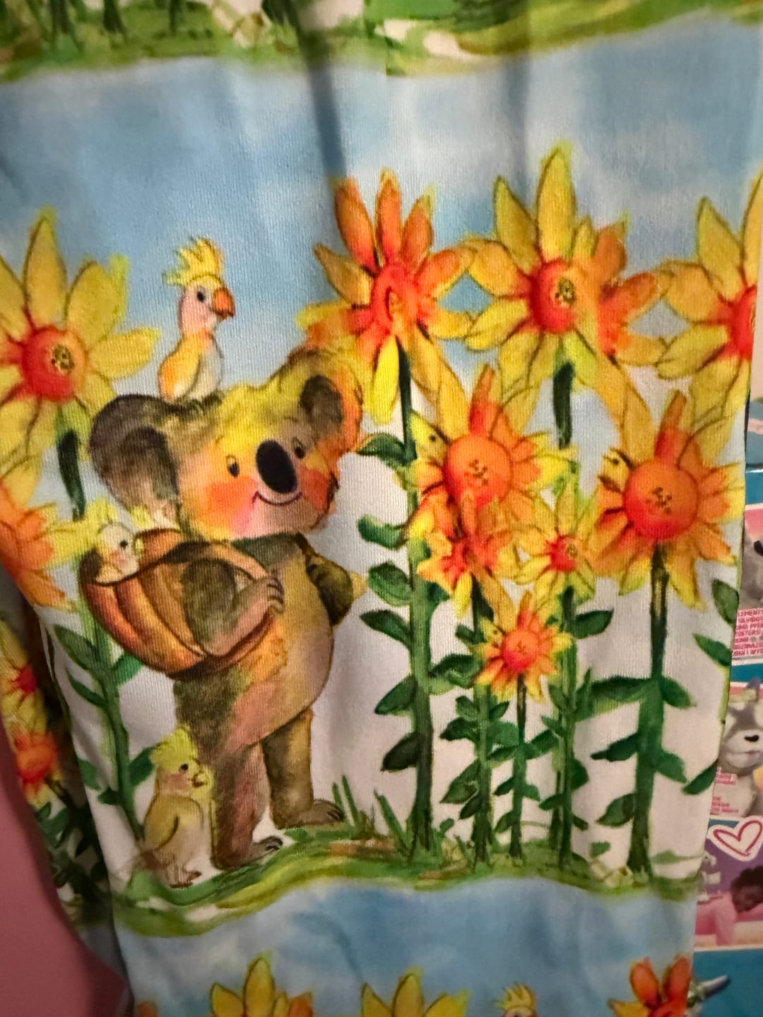 Customer photo review of Koala Sunflowers Kids' Leggings
