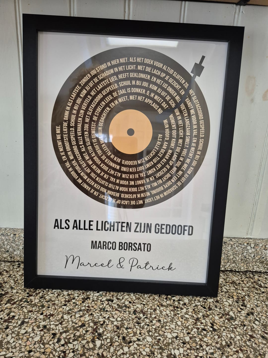 Customer photo review of Vinyl songtekst