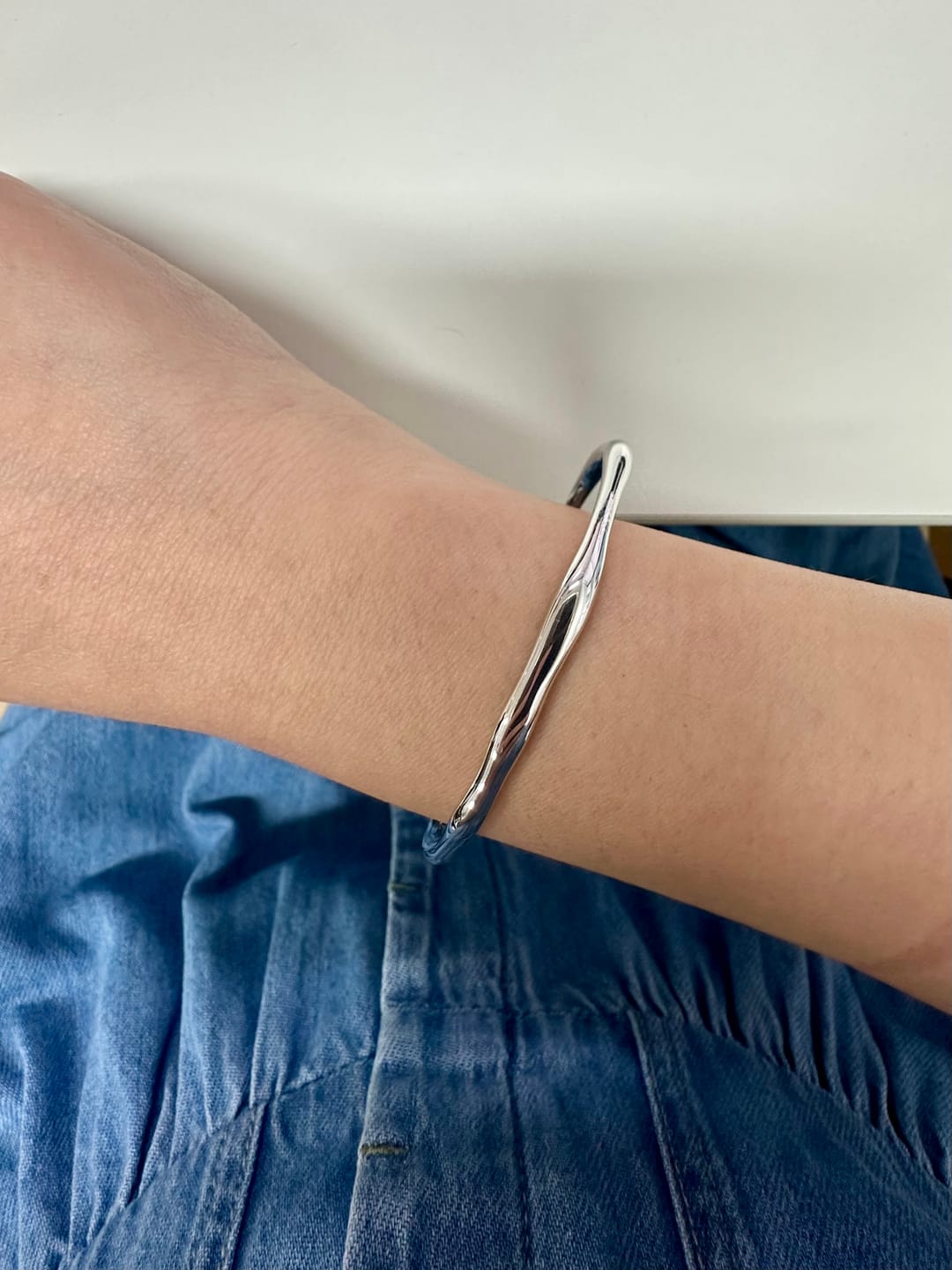 Customer photo review of Bamboo Bangle