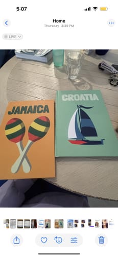 Customer photo review of Custom Travel Book