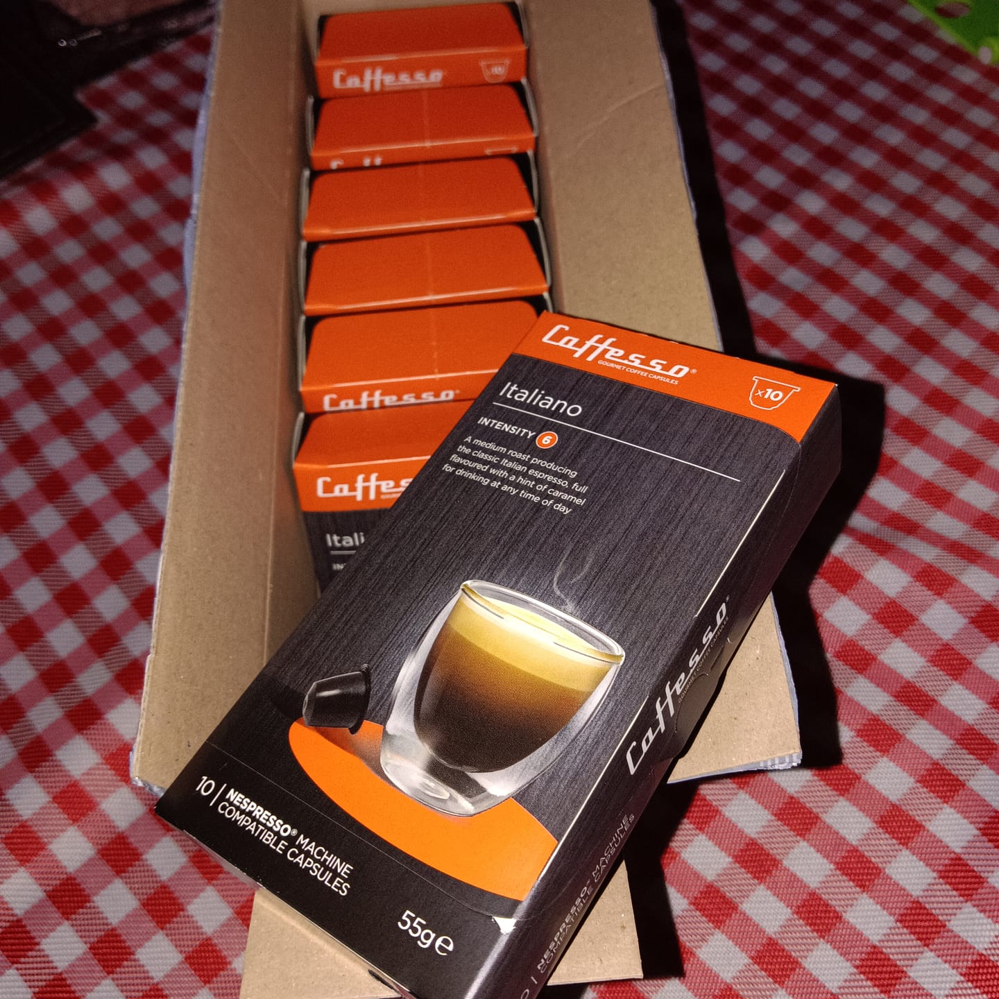 Customer photo review of 100 Cápsulas De Café Italiano