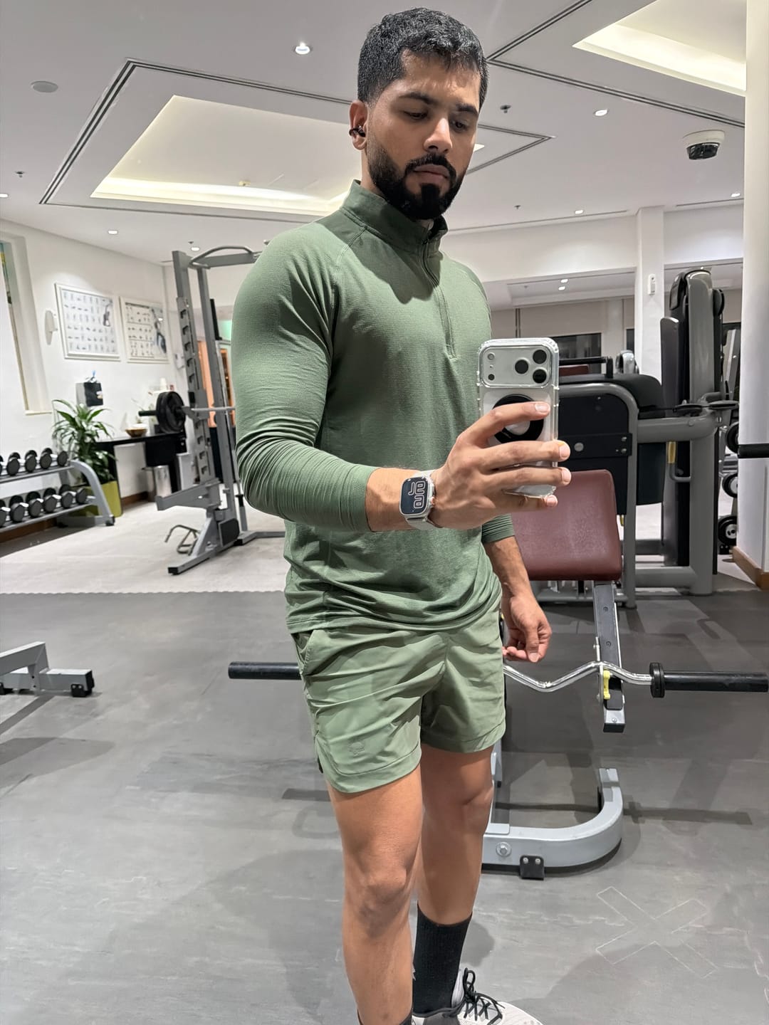 Customer photo review of Core Hybrid Shorts 5" Inseam