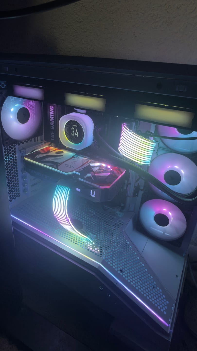 Customer photo review of Custom Design RGB GPU Backplate
