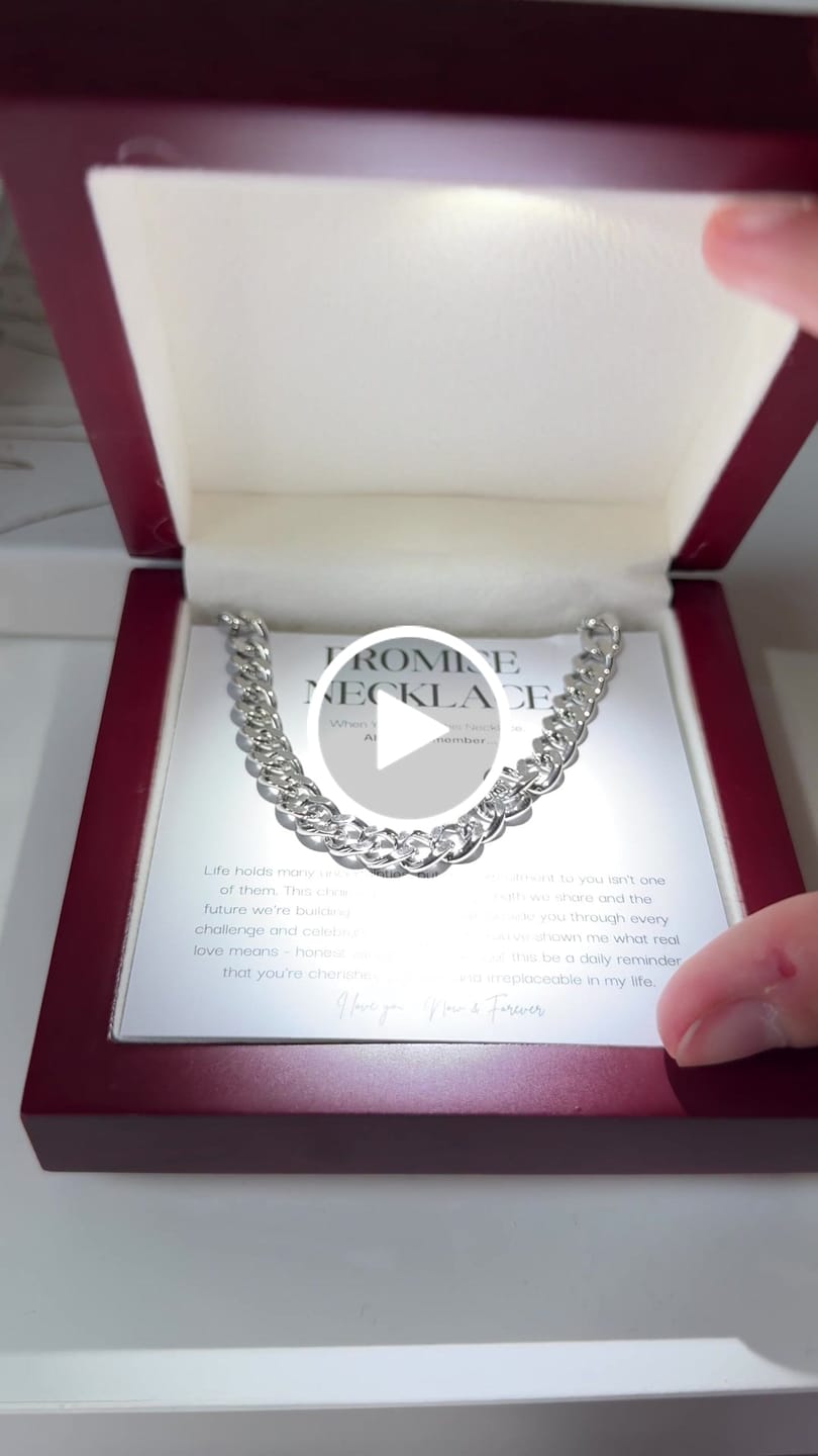 Customer video review of Sterling Silver Promise Necklace