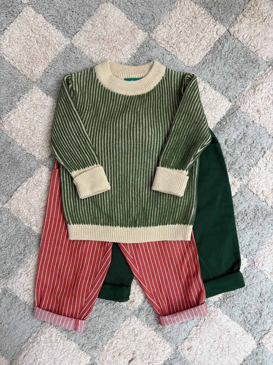 Customer photo review of Garden Green Knitted Snuggly Jumper