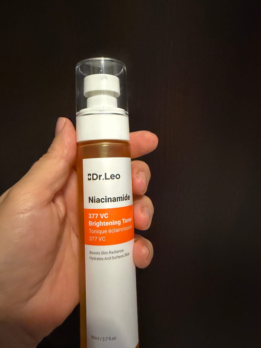 Customer photo review of Tónico Iluminador con Niacinamida, 377 y Vitamina C